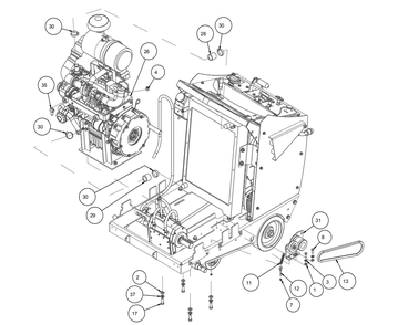 Section 03 Diagram and Parts List for MK-4020KBG 167420-20G MK Diamond Concrete Saw